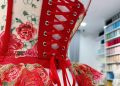 Mẫu corset hoàn thiện theo hướng dẫn giảng viên tại Maya DIY
