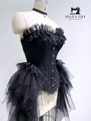 Corset dài hoàn thiện tại Maya DIY