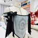 Corset tái chế từ áo jean cũ, in họa tiết thiên thần, viền và nơ đen – Maya DIY